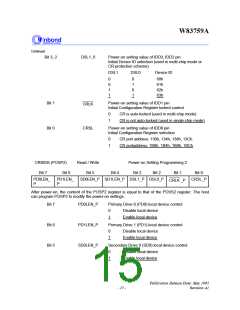 浏览型号W83759A的Datasheet PDF文件第15页