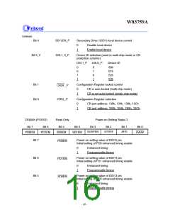 浏览型号W83759A的Datasheet PDF文件第16页