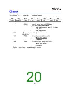 浏览型号W83759A的Datasheet PDF文件第20页