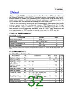 浏览型号W83759A的Datasheet PDF文件第32页