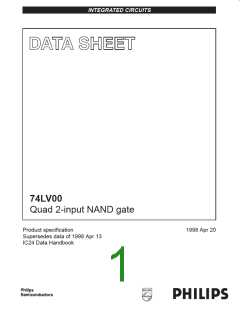 浏览型号74LV00的Datasheet PDF文件第1页