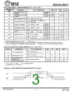 浏览型号BS616LV8017FI-70的Datasheet PDF文件第3页