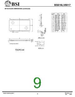 浏览型号BS616LV8017FC-55的Datasheet PDF文件第9页