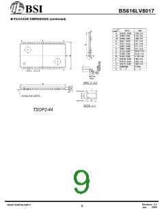 浏览型号BS616LV8017FI-70的Datasheet PDF文件第9页