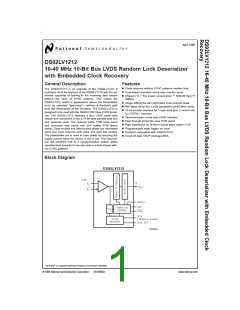 浏览型号DS92LV1212AMSAX的Datasheet PDF文件第1页