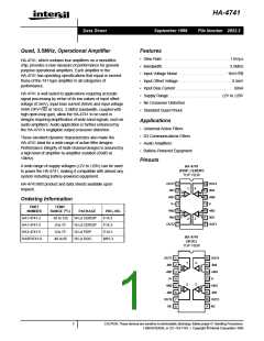 浏览型号HA1-4741-5的Datasheet PDF文件第1页
