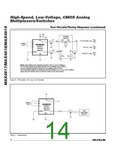 浏览型号MAX4618CPE的Datasheet PDF文件第14页
