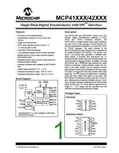 浏览型号MCP42010-I/SL的Datasheet PDF文件第1页
