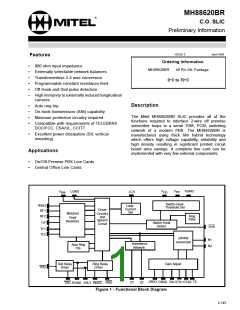 浏览型号MH88620BR的Datasheet PDF文件第1页