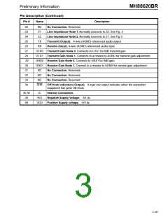 浏览型号MH88620BR的Datasheet PDF文件第3页