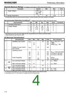 浏览型号MH88620BR的Datasheet PDF文件第4页