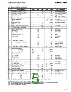 浏览型号MH88620BR的Datasheet PDF文件第5页