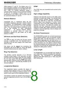 浏览型号MH88620BR的Datasheet PDF文件第8页