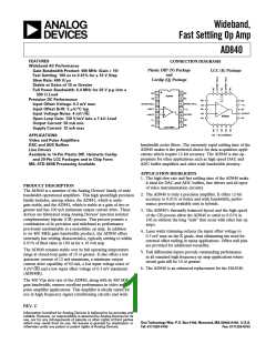浏览型号AD840KQ的Datasheet PDF文件第1页