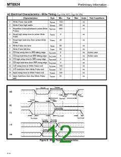 浏览型号MT8924AS的Datasheet PDF文件第12页