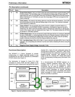 浏览型号MT8924AS的Datasheet PDF文件第3页