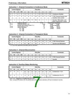 浏览型号MT8924-1的Datasheet PDF文件第7页