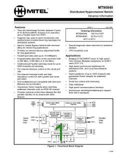 浏览型号MT90840AP的Datasheet PDF文件第1页