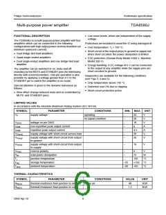 浏览型号TDA8580J的Datasheet PDF文件第6页