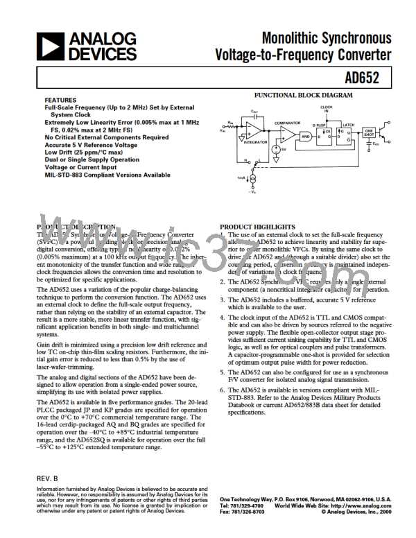 AD652KP图片预览