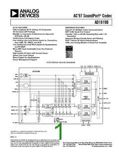 浏览型号AD1819BJST的Datasheet PDF文件第1页