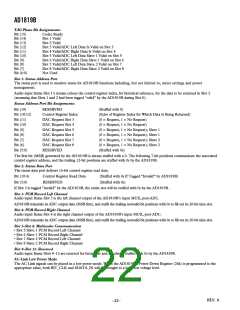 浏览型号AD1819BJST的Datasheet PDF文件第22页