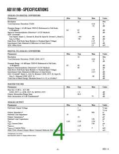 浏览型号AD1819BJST的Datasheet PDF文件第4页