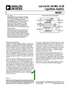 浏览型号AD8307AR-REEL的Datasheet PDF文件第1页