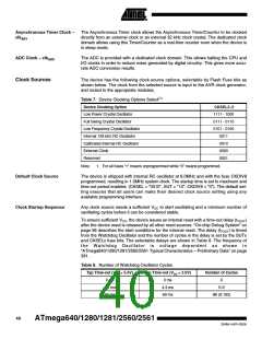 浏览型号ATMEGA2560的Datasheet PDF文件第40页