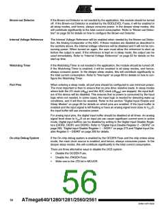 浏览型号ATMEGA2560的Datasheet PDF文件第56页