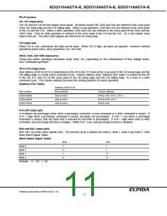 浏览型号EDD5116ADTA-7A-E的Datasheet PDF文件第11页