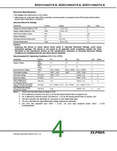 浏览型号EDD5116ADTA-7A-E的Datasheet PDF文件第4页