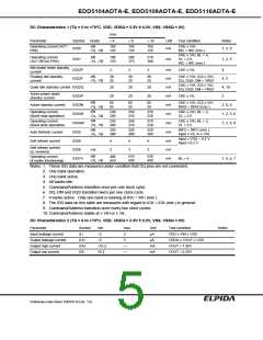 浏览型号EDD5116ADTA-7A-E的Datasheet PDF文件第5页