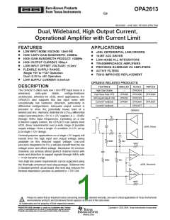 浏览型号OPA2353的Datasheet PDF文件第1页