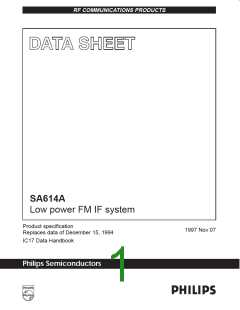 浏览型号SA614A的Datasheet PDF文件第1页