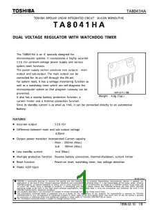 浏览型号TA8041HA的Datasheet PDF文件第1页