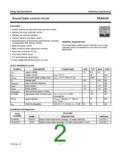 浏览型号TEA6320T的Datasheet PDF文件第2页
