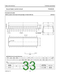 浏览型号TEA6320T的Datasheet PDF文件第33页