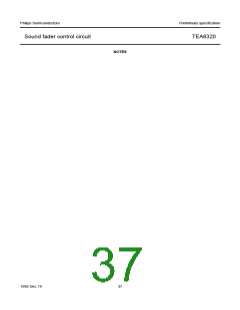 浏览型号TEA6320T的Datasheet PDF文件第37页