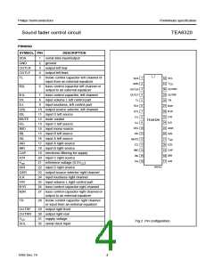 浏览型号TEA6320T的Datasheet PDF文件第4页