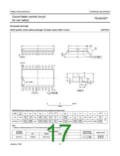 浏览型号TEA6330T的Datasheet PDF文件第17页