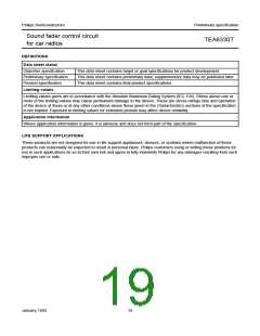 浏览型号TEA6330T的Datasheet PDF文件第19页