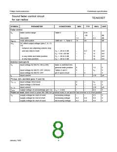 浏览型号TEA6330T的Datasheet PDF文件第8页