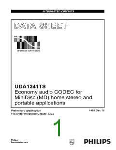 浏览型号UDA1341TS的Datasheet PDF文件第1页