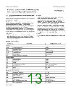 浏览型号UDA1341TS的Datasheet PDF文件第13页