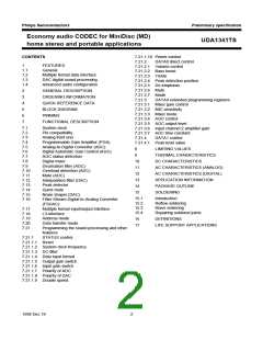 浏览型号UDA1341TS的Datasheet PDF文件第2页