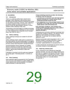 浏览型号UDA1341TS的Datasheet PDF文件第29页
