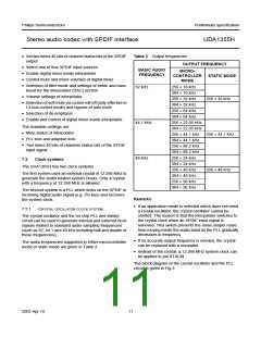 浏览型号UDA1355H的Datasheet PDF文件第11页