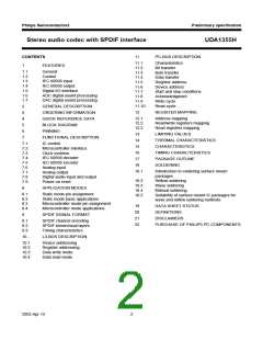 浏览型号UDA1355H的Datasheet PDF文件第2页