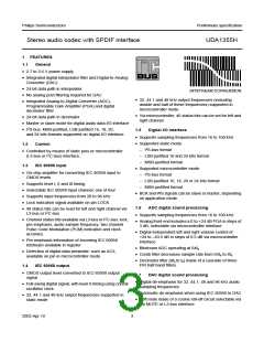 浏览型号UDA1355H的Datasheet PDF文件第3页